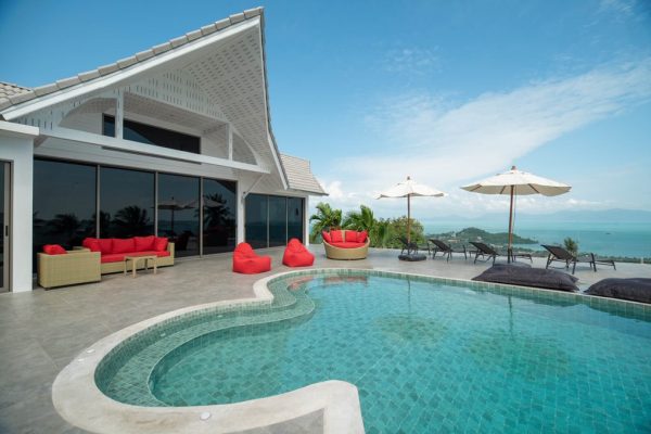 Wonderful sea view resort with 2 pools for sale in Bophut-VIL0155