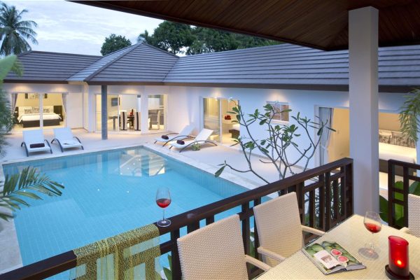 3 bedroom villa with a private pool in a secured residence within walking distance to Choeng Mon beach-VIL0100
