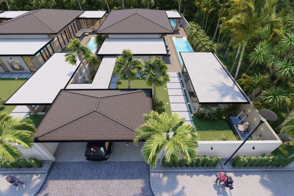 Luxury Bali style boutique off plan development of 3 bedroom private pool villas in Bophut-VIL0044