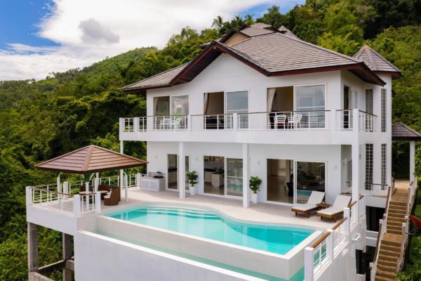 Outstanding sea view 4 bedroom private pool villa + 2 bedroom apartment in Bophut – VIL0513